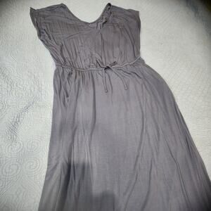 Torrid Super Soft Knit Dress Gray Slate Blue Lavender Purple Plus Size 2X Midi